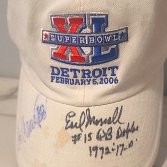 Super Bowl XL 40 Detroit 2006 Cap Quarterback Autographed Ball Cap Football - Picture 1 of 10